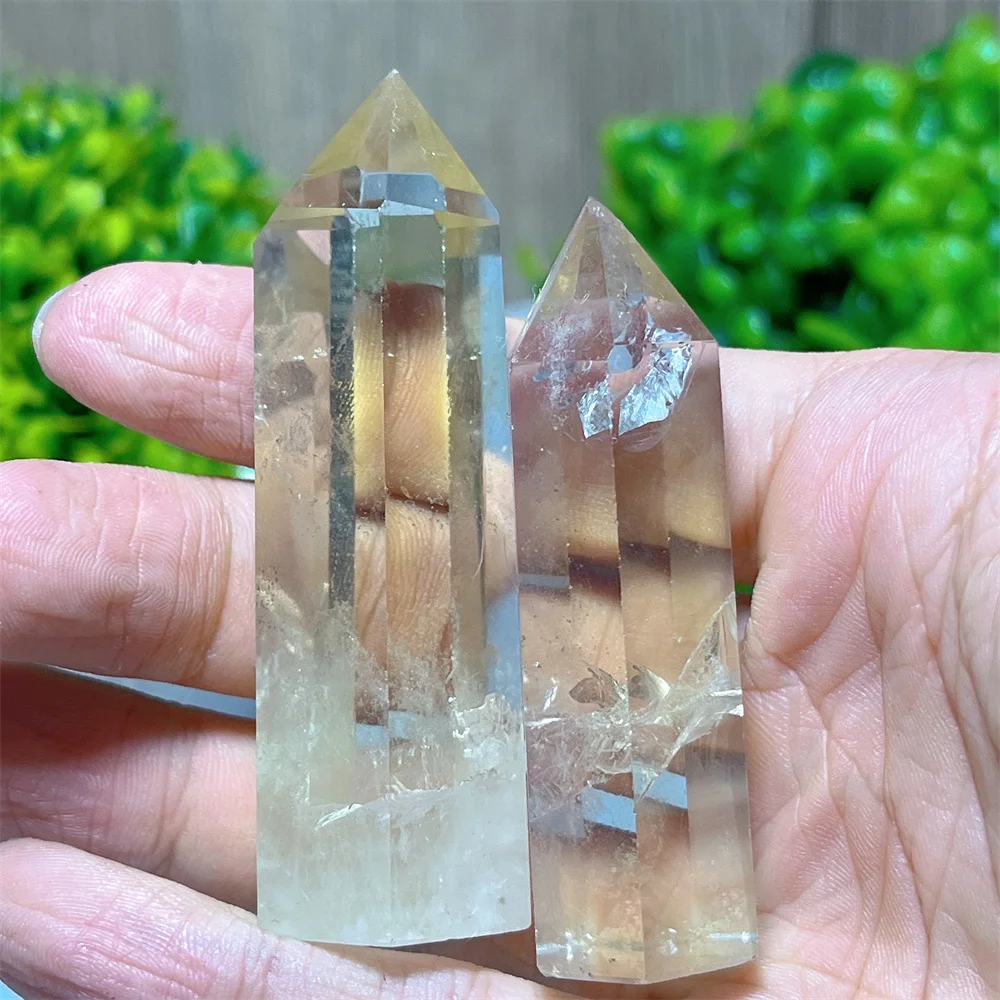 Somkey Tower Point Wand Stone Quartz Meditation Living Feng Shui Gemstone Mineral Reiki Feng shui Gift Home Decoration Energy