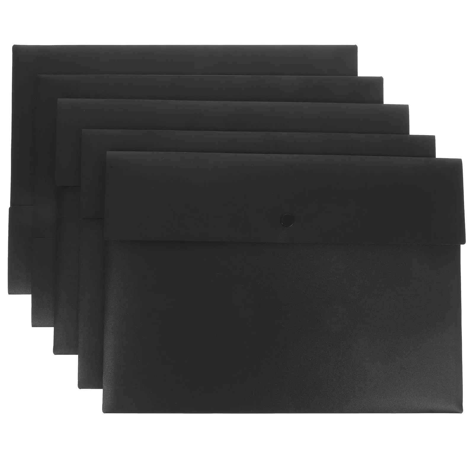 

5 Pcs A4 File Bag Clear Pocket Folders Frosted Document Pouch Abs Office Supplies Documents