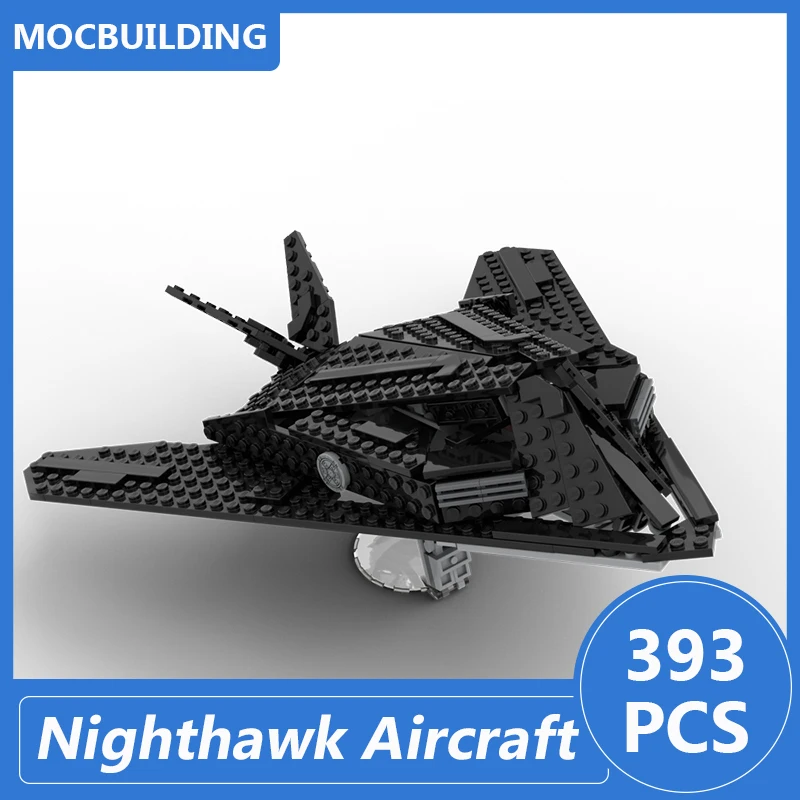 

Lockheed F-117 Nighthawk Stealth Aircraft Model Moc Building Blocks Diy Assemble Bricks Creative Collect Toys Xmas Gifts 393PCS