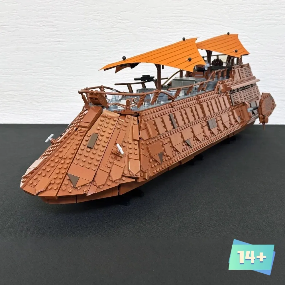 3942pcs Super Popular Jabba Sail Barge Building Blocks Hand Assembled Detailed Vessel Brick Art Premium Gift For Adults