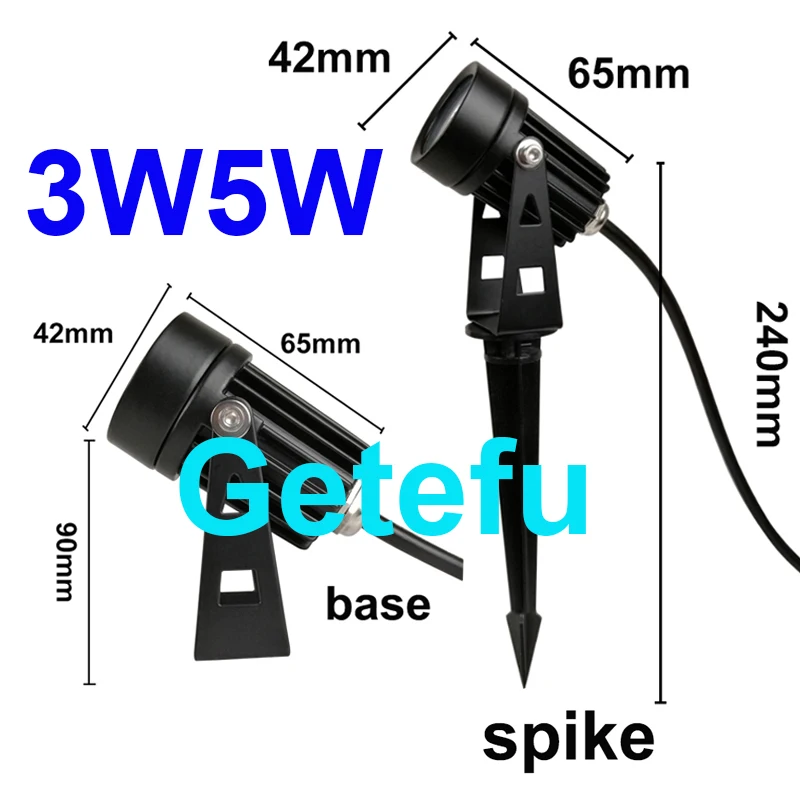 LED Cob Outdoor Garten Licht LED Rasen Lampe Spike 18W 15W 10W 7W wasserdichte Glühbirne AC220V 110V 12V Landschaft IP65 Weg Scheinwerfer – Detail 14