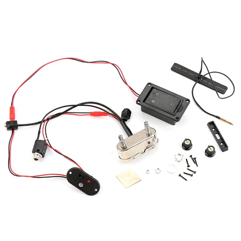 

AZZ-Electric Violin Pickup Amplifier Violin EQ Preamp Electric Violin Transducer Piezo Volume Tone Set for Violin Stringed