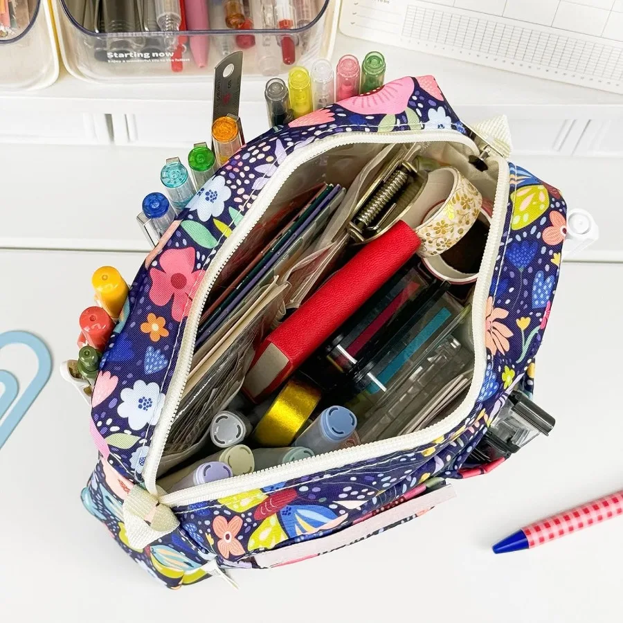 Custodia da viaggio impermeabile multifunzionale con cerniera per riporre oggetti portatili di notebook, trucco e forniture per ufficio, ideale per On-