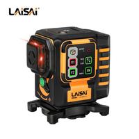 LAISAI Industrial 8/12 Line Laser Level High-Precision Red Green Dual Color Strong Light Thin Line Infrared Wall Floor 6651