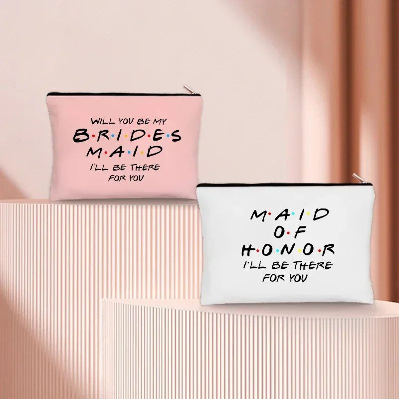 Bride Tribe tas hadiah untuk Anda, Lipstik pengantin wanita untuk pernikahan, kuas Makeup, kotak perhiasan, kantong penyimpanan Toilet, dompet kecil