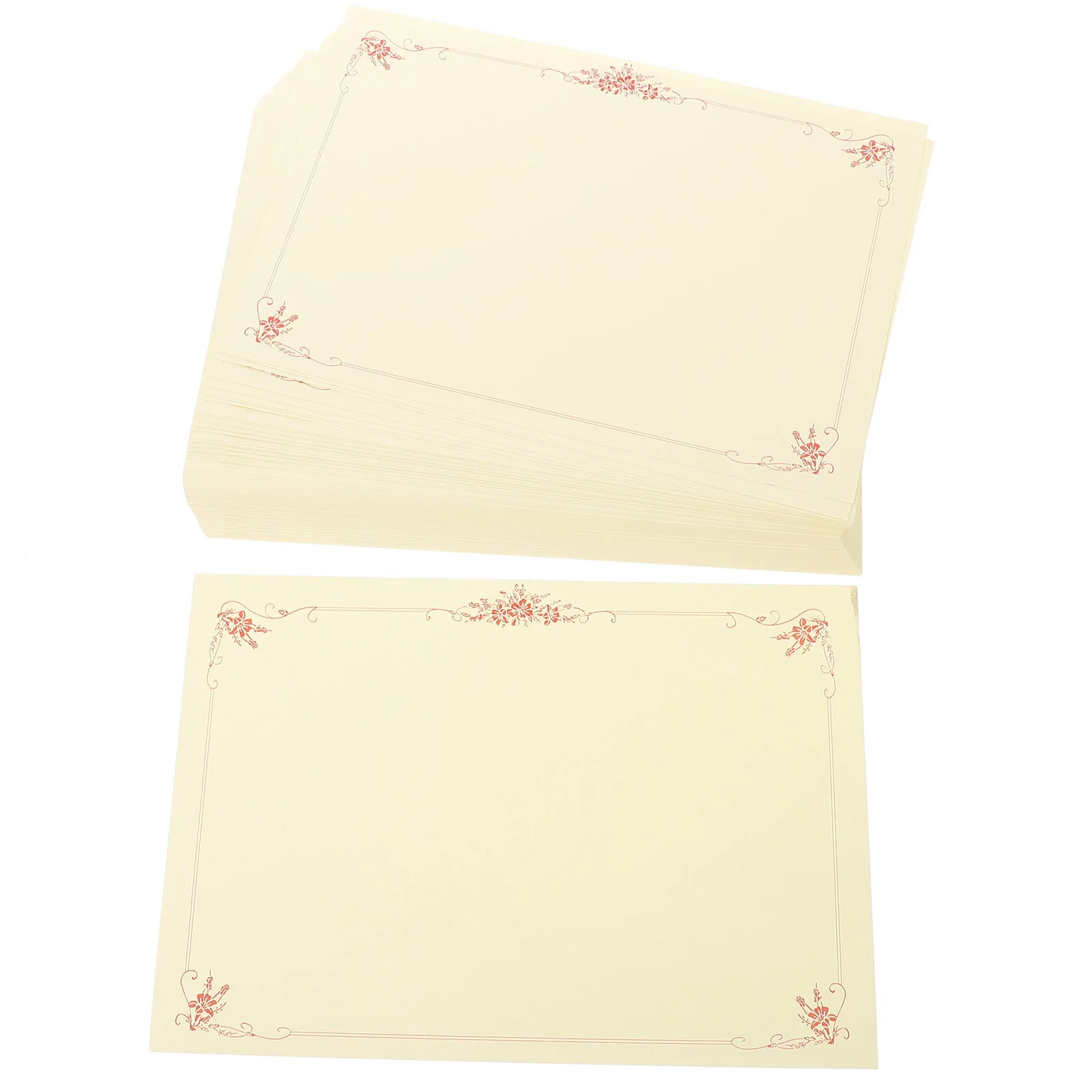 

100pcs Page Blank Certificates Diploma Certificate Paper For Printing for Diploma Paper Printing Office Documents Award Decor