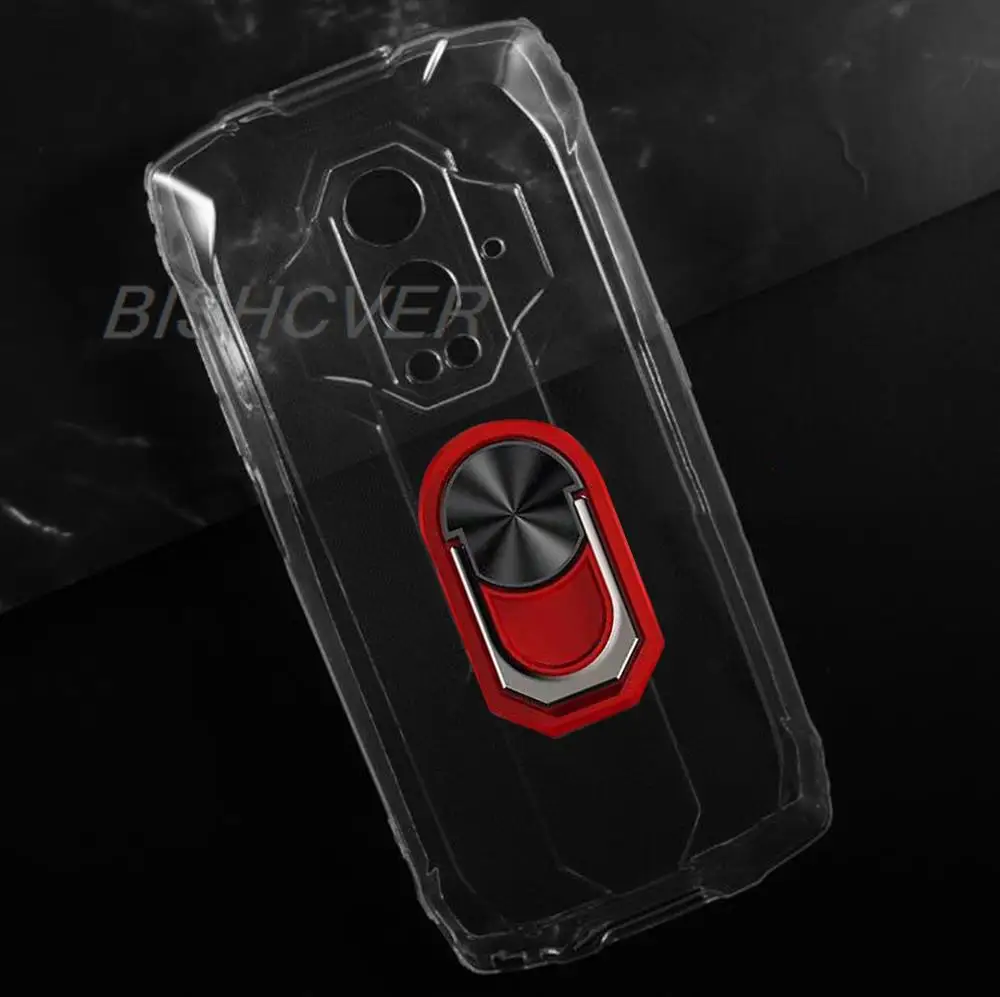 Magnetyczne etui na telefon do Blackview BV9300 6.7 "2023 odporne na wstrząsy miękkie silikonowe etui TPU na etui BlackviewBV9300 z uchwytem pierścieniowym