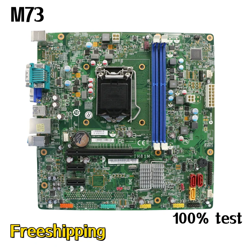 

IH81M For Lenovo ThinkCentre M73 M4500 Desktop Motherboard DDR3 H81 Mainboard 100% Tested Fully Work