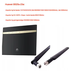 Huawei B525s-23a B525s-65a 300Mbps 4G LTE zaawansowane CAT6 bezprzewodowy AC 1000M LAN Wifi Router bezpłatne 2 sztuk anteny