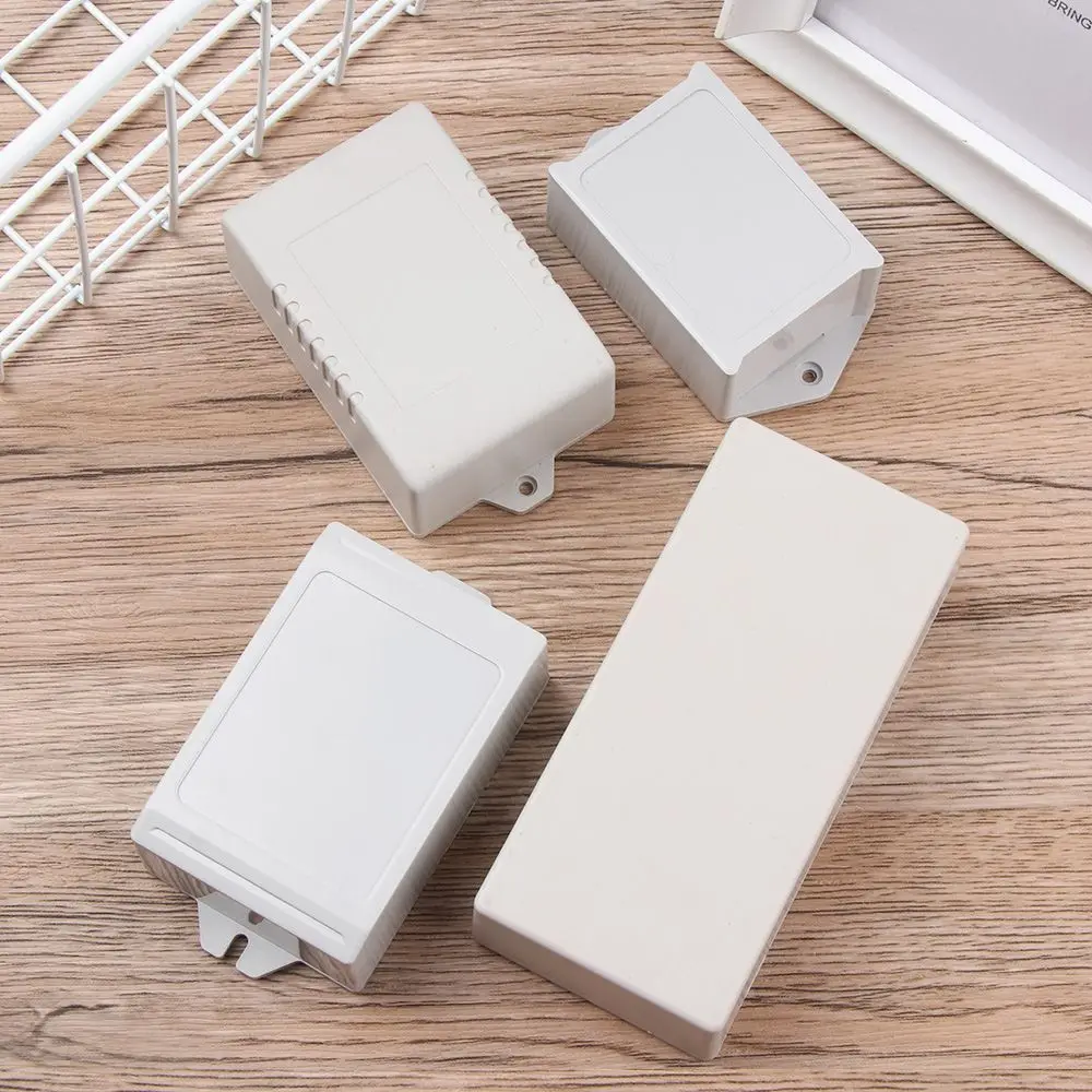 Black/White DIY ABS Plastic Instrument Case Enclosure Boxes Waterproof Cover Project Electronic Project Box