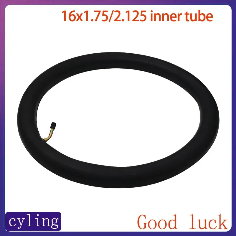 

Replacement Inner Tube 16x1.75/2.125 Fits Standard and Electric Bicycles, Valve Choice