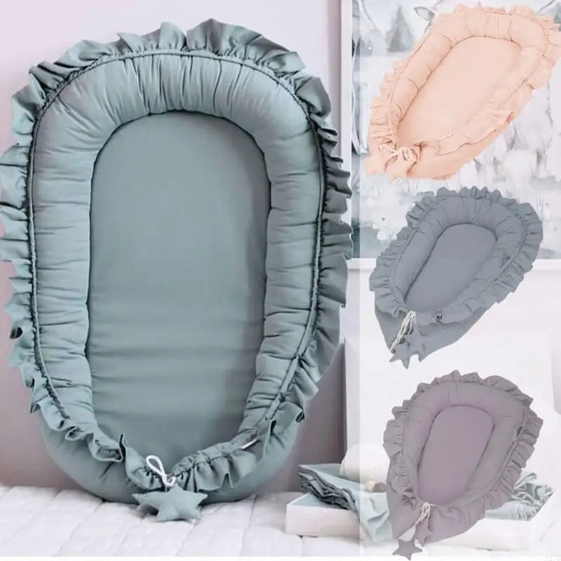 Baby Lounger Nouveau-né nid pour les tout-petits sorcés faciles à sommeil Bassinet Coton Breffe Matelas