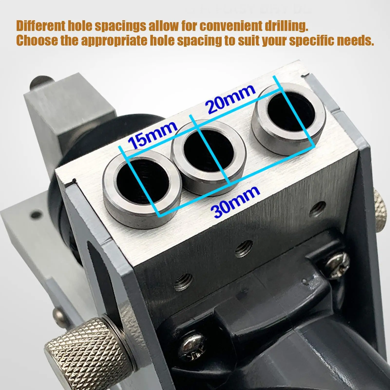 Drill Guide Jig Hole Locator For Metalworking Precision Portable Punch Locator For Home Improvement Kitchen Cabinet Furniture