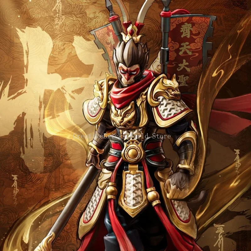 BLOKEES Building Blocks HeroSpire Champion Class Dharma Form Sun Wukong Articulated Assemble Model Gift for Collection Hobbyists