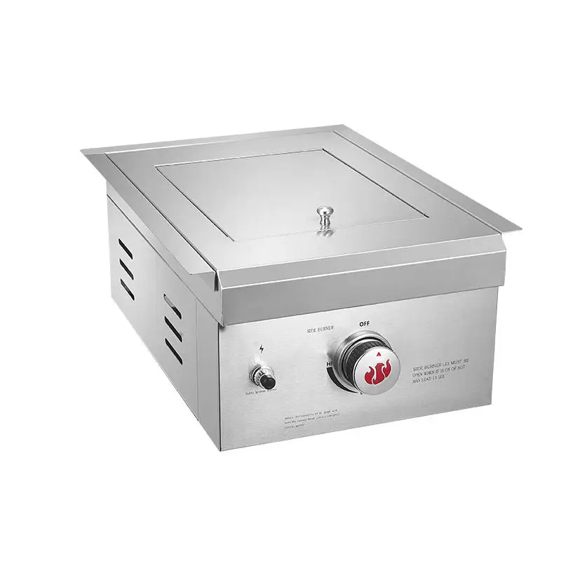 Smokeless Stainless Steel Multi functional Courtyard Small Chinese Side Stove Embedded Gas Barbecue Stove