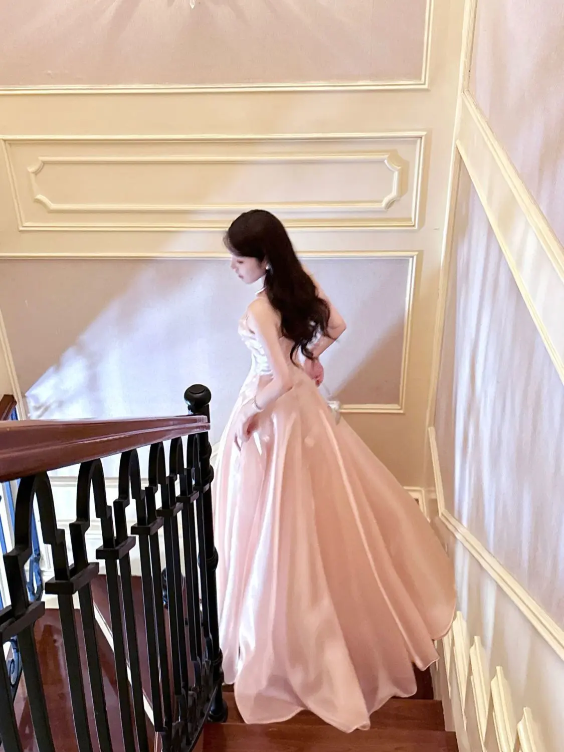 

Ele Pink Evening Gown Women's Dr 2025 New Sle Korean High Waist Long Skirt with Zipper No Sve High Quali Summer