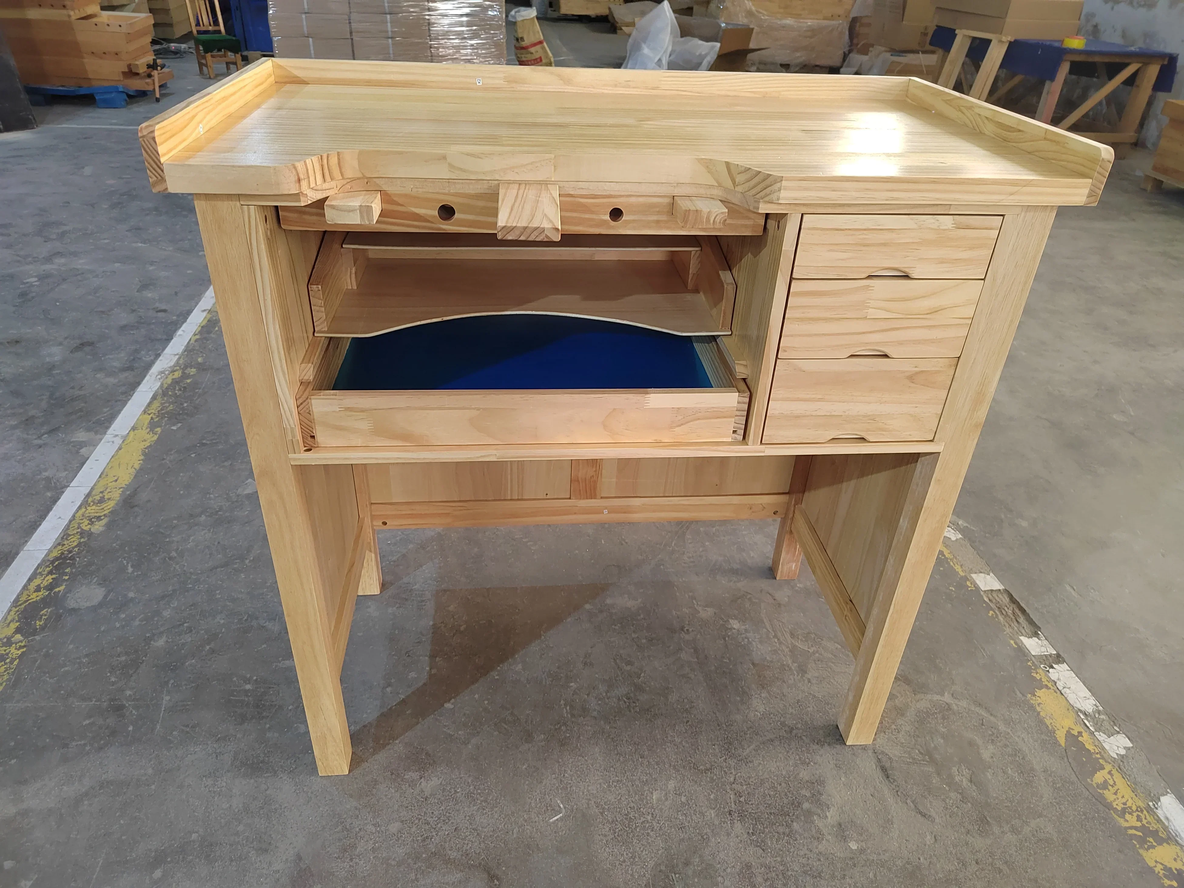 Jewelry Working Pine Wood Workbench