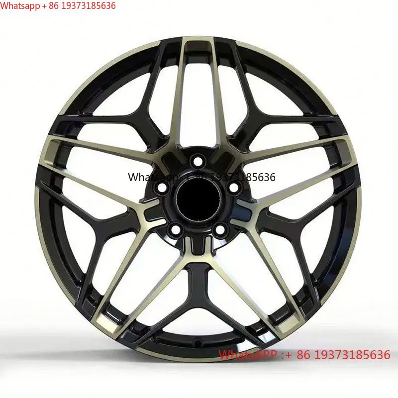 5X120 Customized Alloy Car Rim Forged Wheels Black Golden Passenger Car Wheel Rim for Audi A5 Kia A5 For Volvo 60 Cadillac CT5