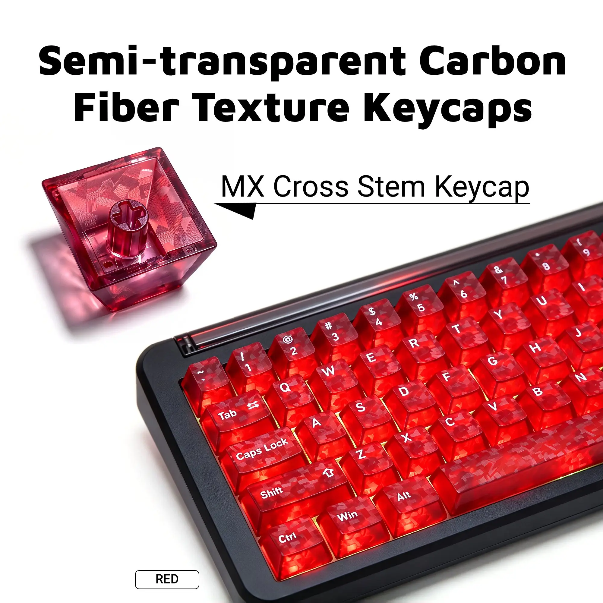 Hot Swap Mechanical Keyboard 104 Key Type-C Wired Brown Switch Gaming Keyboard with Rotary Knob & Optional Keycaps Kit