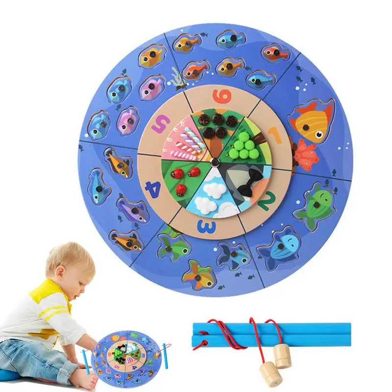 

Educational Fine Motor Skills Toy Wood Letter Puzzle Fine Motor Skill Toy Interactive Magnetic Letters & Words Magnetic Fishing