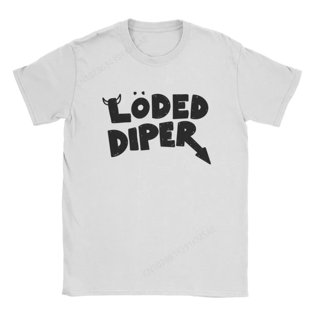 Men's LODED DIPER Diary Of A Wimpy Kid T Shirt Funny Rock Band Cotton Tops Amazing Short Sleeve Crewneck Tees Printed T-Shirt