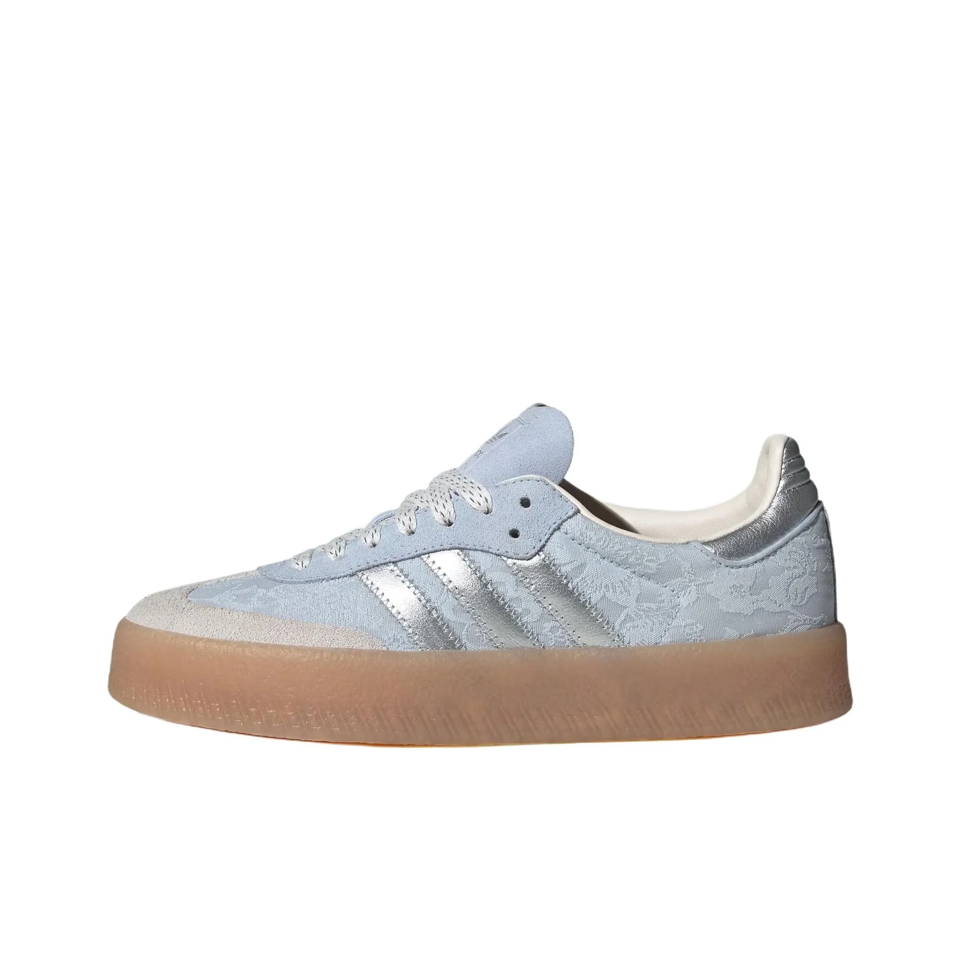 Adidas Originals x LIBERTY LONDON SAMBAE German Army Trainers Unisex Crystal Blue IH1967