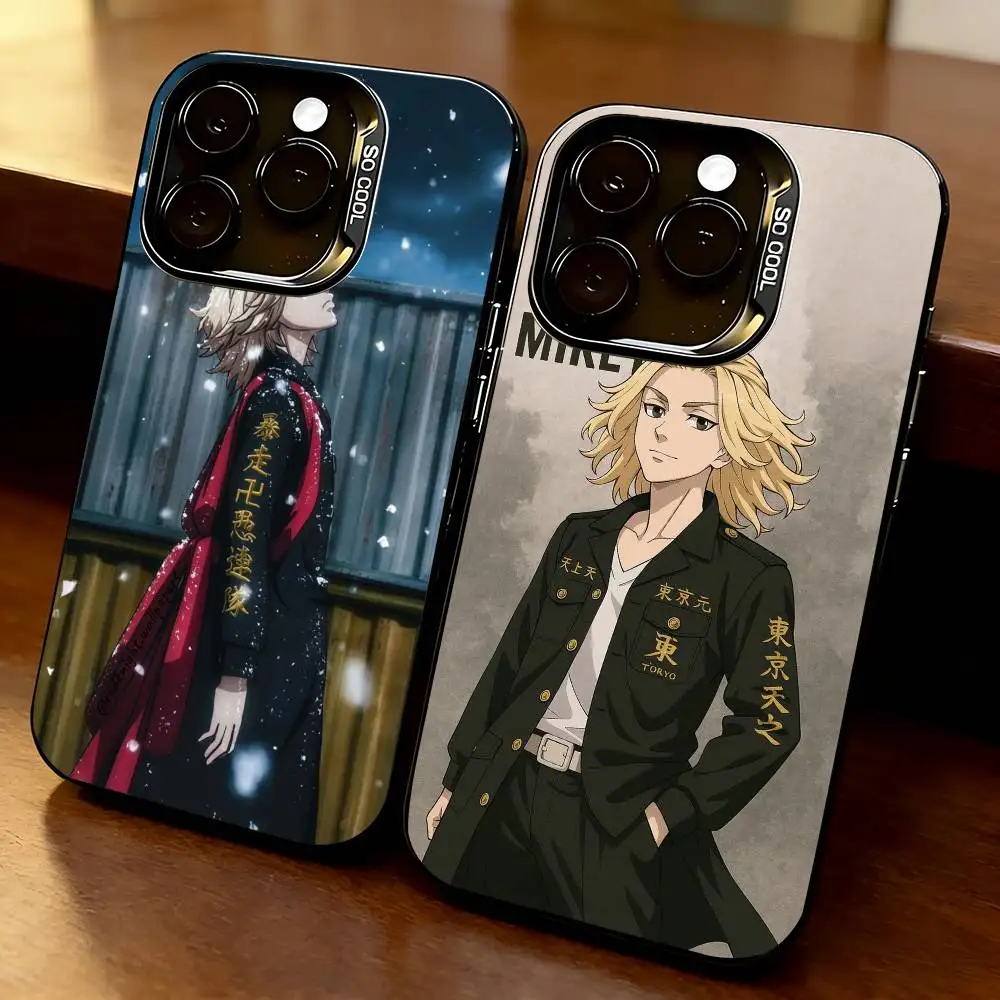 

Tokyo R-Revenger-S Mikey-Y Phone Case For iPhone 17,16,15,14,13,12,11 Plus,Pro Max,XS,Colorful Silver Phone case Funda Cover