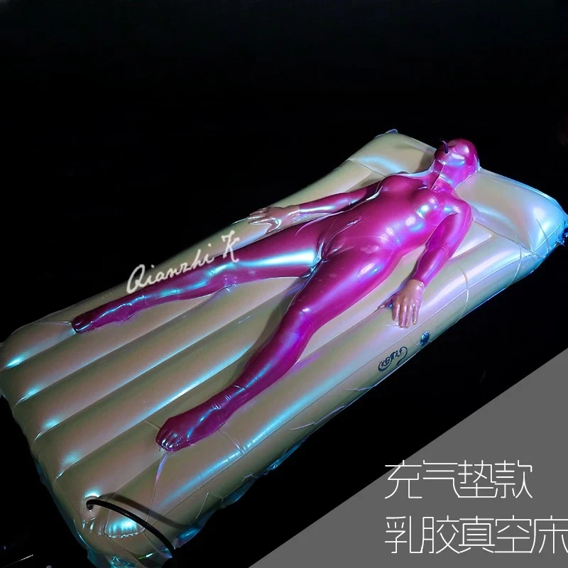 No air leakage latex vacuum bed inflatable mattress model can be customized sleeping bag single operation 100x205cm