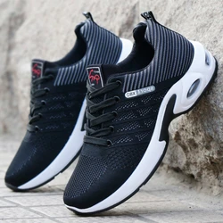 Men's casual sneakers: fashionable and versatile, mesh breathable design, lightweight, non-slip and wear-resistant running shoes