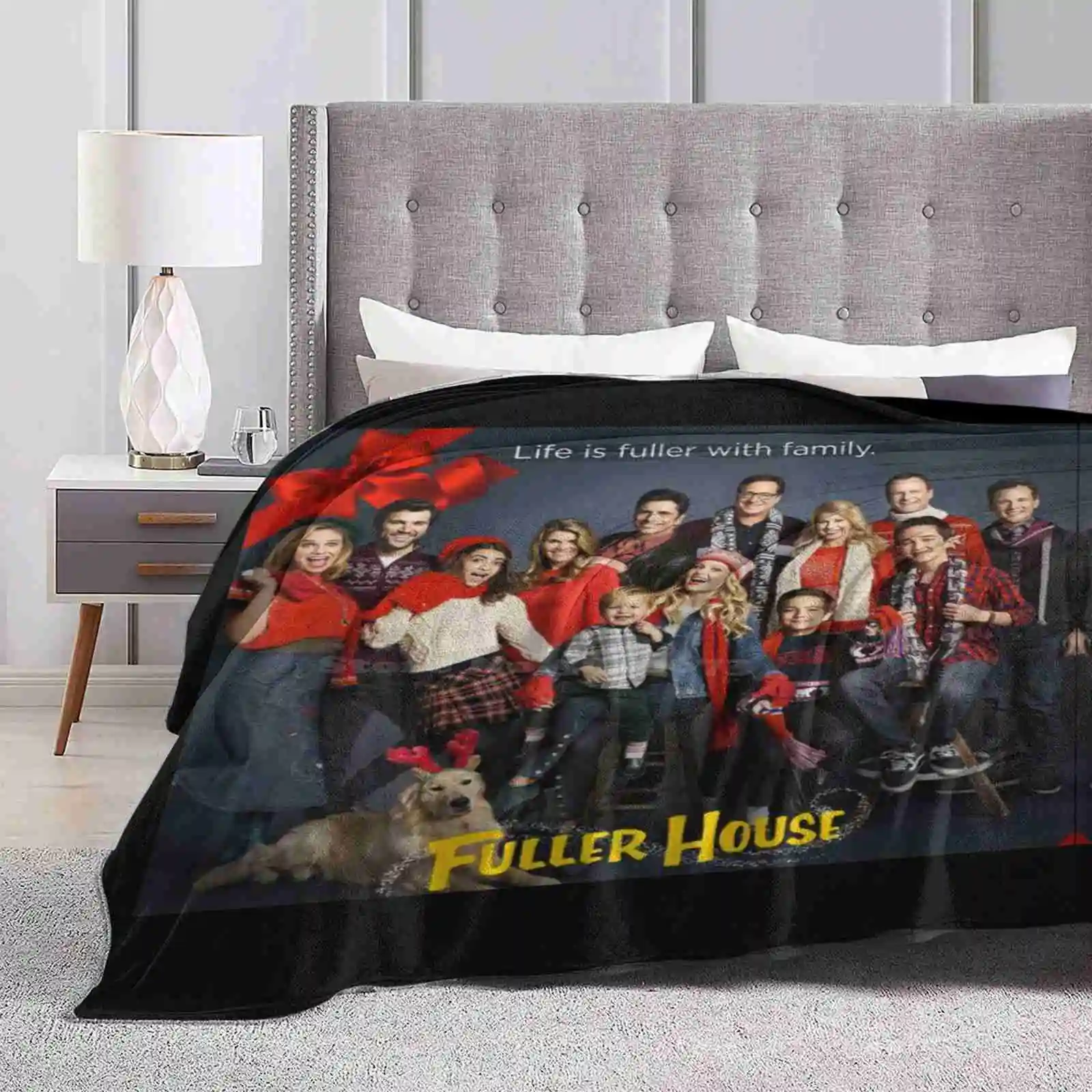 Fuller House Cast-Christmas Holidays Hot Sale Printing High Qiality Warm Flannel Blanket Christmas Holidays Winter Ugly Sweater