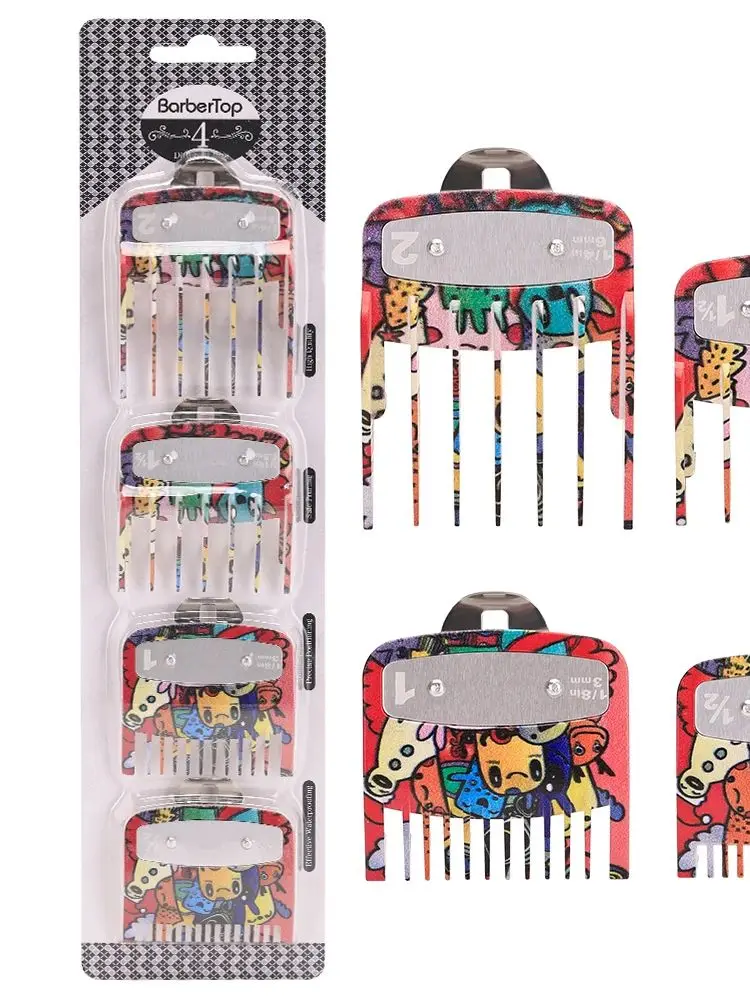 Tondeuse à cheveux limite peigne Guide limite peigne tondeuse gardes fixation 3-25mm universel coloré