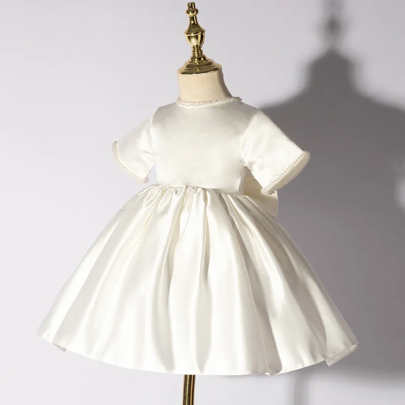 

Элегантные платья для девочек на свадьбу, на первый день рождения, для малышек, на крестины, платья принцессы на Ид.