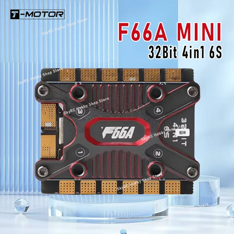 

T-MOTOR T-HOBBY F66A MINI 32Bit BLHELI32 66A 3-6S 20×20 4in1 ESC для FPV фристайла, аксессуар для радиоуправляемых моделей DIY