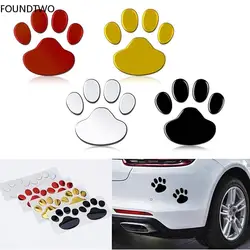 2Pcs Door Mirror Cat Dog Footprint Puppy Claw Car Stickers Footprint Sticker Windshield Decals Bumper Car Window Decals