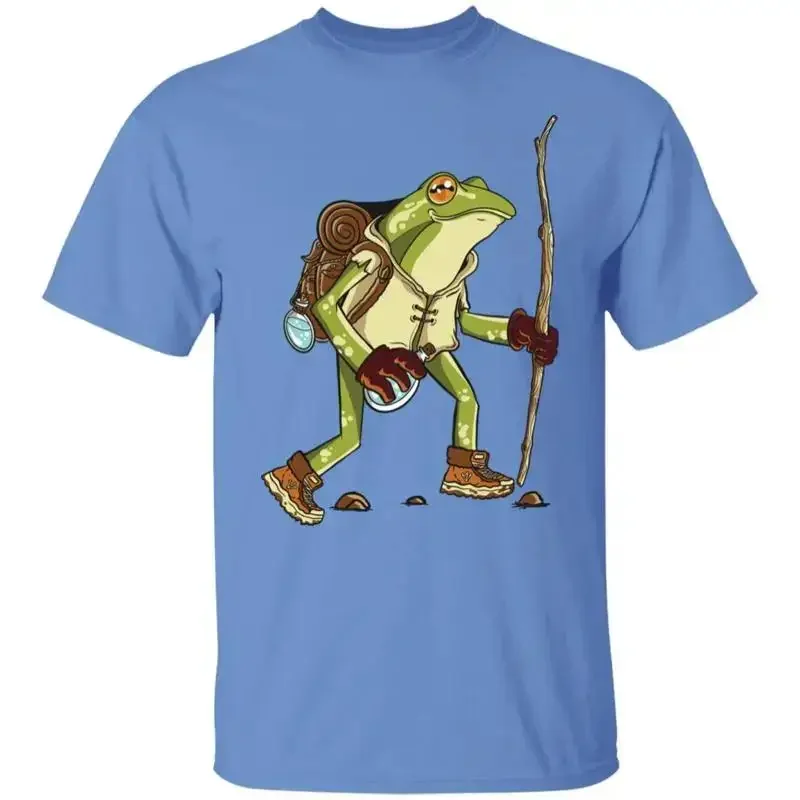 Hiking Frog T shirt Traveling While Camping And Fishing In Nature