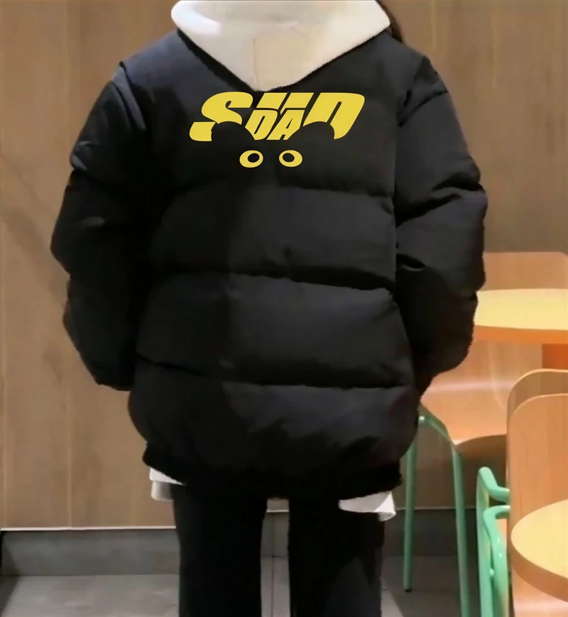 Parkas Womens Militares Autumn Linen Lining Buttoned Fitted Waist-Closed Cropped Layered O-Neck College School Uniform Preppy OL