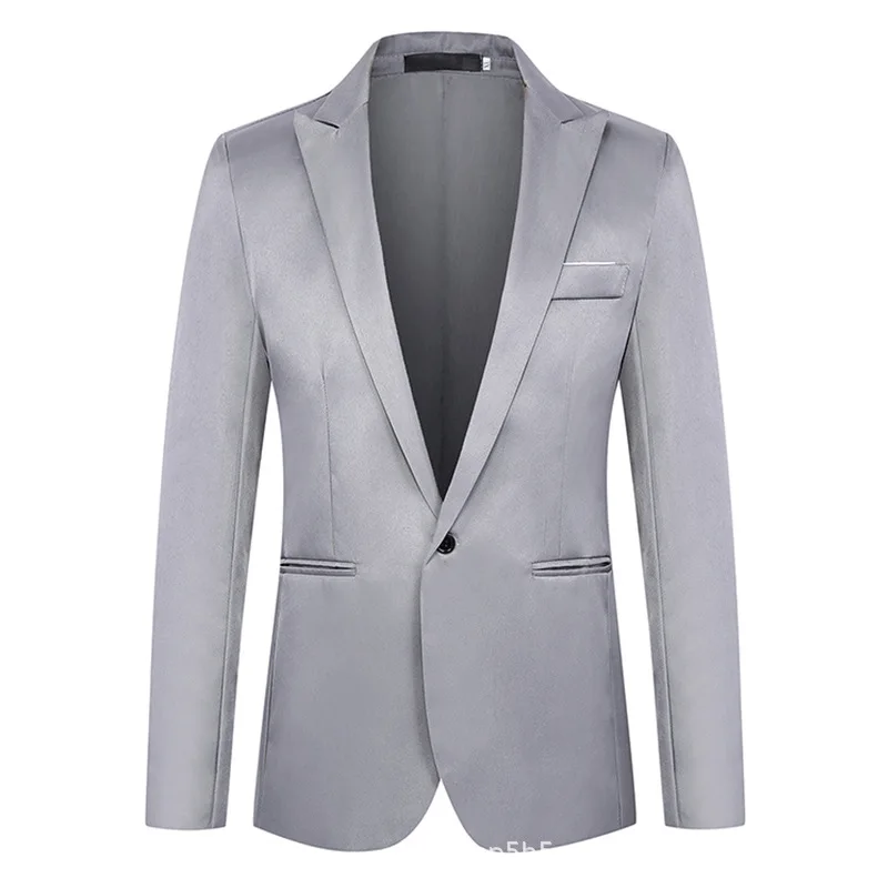 LM11618 Men's Korean Style Groom Suit Fitted Jacket