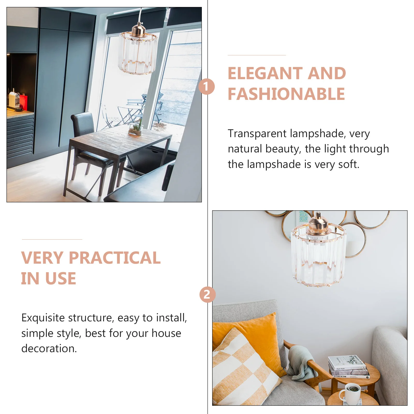 

1Pcs New Style Crystal Chandelier Simple Design Easy Install Dinning Room Restaurant Ceiling Lamp New Style Ceiling Light