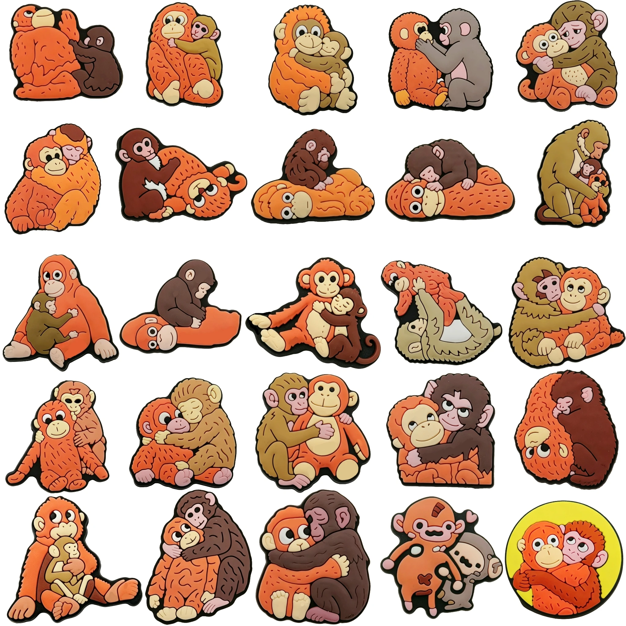 8-100pcs Boxing Monkey Shoe Charms For Sandals, Shoe Decoration Accessories Shoe Pins Great Gift For Men Women