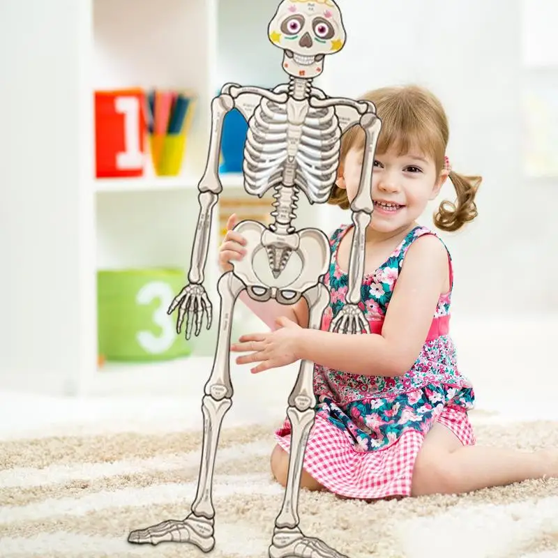 Rompecabezas de piso de anatomía humana para niños, rompecabezas de cuerpo humano, aprendizaje educativo, juguetes preescolares, juego de anatomía