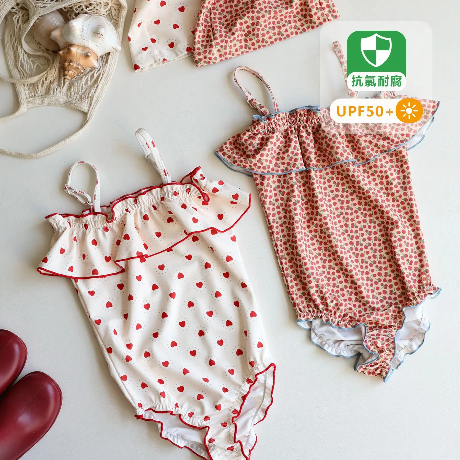 Costume da bagno intero in pizzo per bambina da bambino, costume da bagno estivo per bambina, principessa, carino