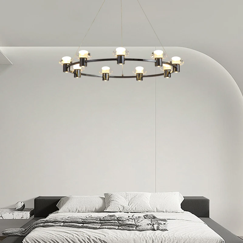 Nordic Restaurant Pendant Light Modern Minimalist Bedroom LED Chandelier Italian Style Dining Room Luxurious Lamp Pendant Light