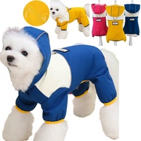 Hooded Dog Raincoats Jackets Pet Raincoat Dogs Clothes Overalls Jumpsuit Outdoor Waterproof Rain Coat For Dogs Puppy Clothing