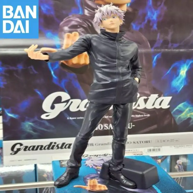 Original Bandai Namco Banpresto Jujutsu Kaisen Grandista Gojo Satoru Pvc Anime figura modelo coleccionista adorno de escritorio juguete para regalo