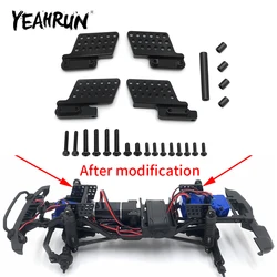 YEAHRUN TRX4M Aluminum Alloy Adjustable Front& Rear Shock Bracket Mount Towers for TRX-4M 1/18 RC Crawler Car Model Upgrade Part