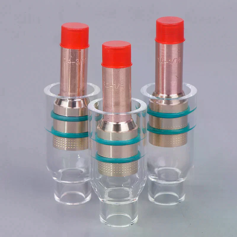 Welding TIG Gas Lens Glass Cup Nozzle With Filter Guide/Guide Piece Glass Cover With Filter Combination For WP26 17 18 Torch TI