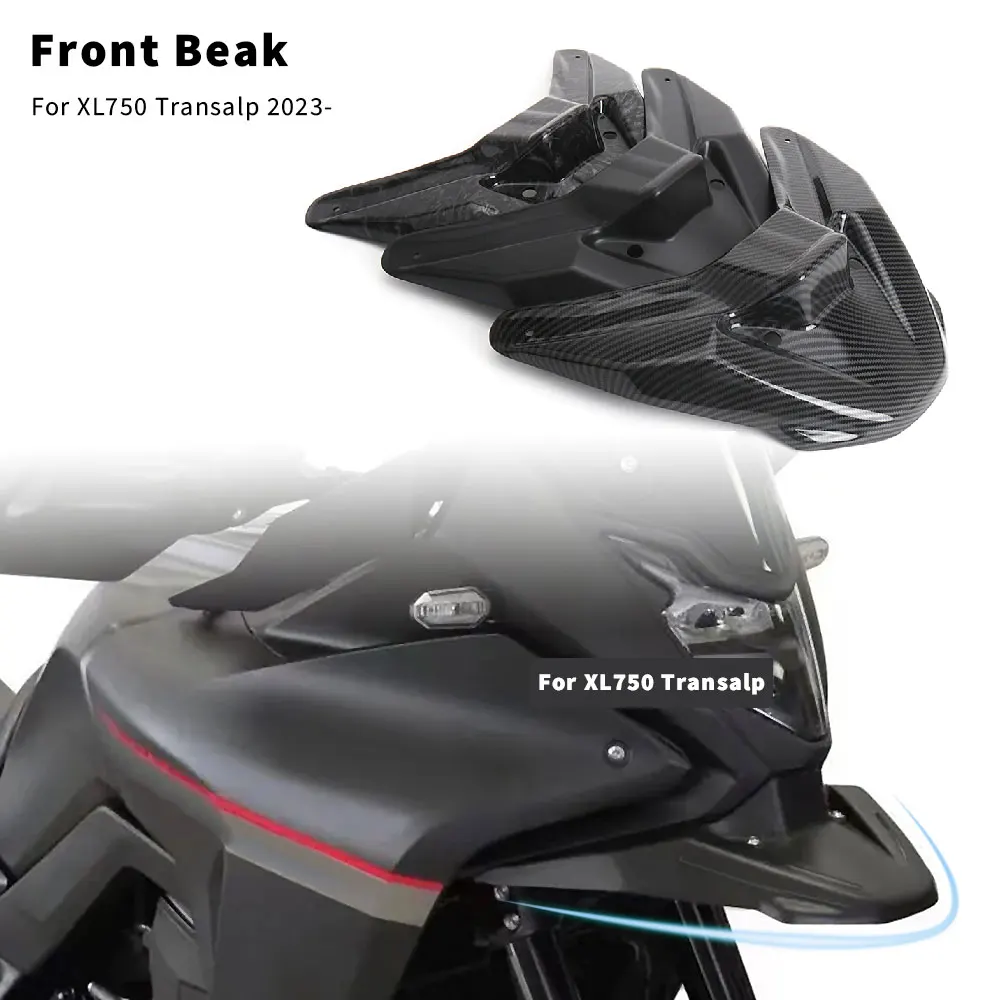 

For Honda XL750 Transalp XL 750 Front Fender TRANSALP 2023 2024 Beak Fairing Cowl Extension Motorcycle Wheel Extender Cover