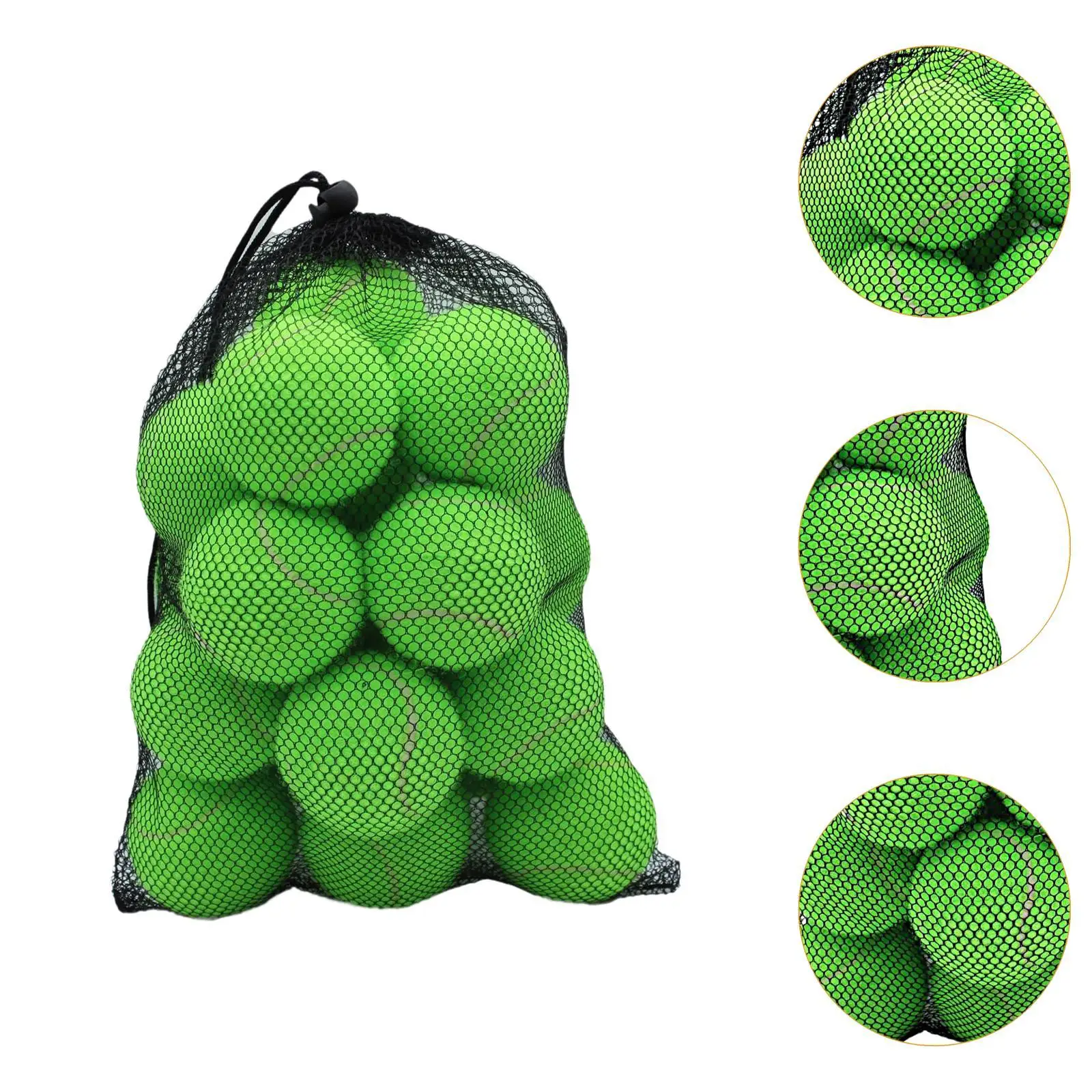 20 pçs bolas de tênis bolas de treinamento praticando 2.52 "diâmetro exercício resistente ao desgaste bolas elásticas para jogos indoor raquete esportes