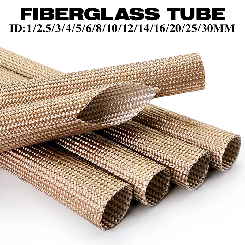 Expandable Fiberglass Basalt Fiber Braided Sleeve ID1-20mm 800/1000Deg.C High Temp Heat Shield Auto Industrial Wiring Protector