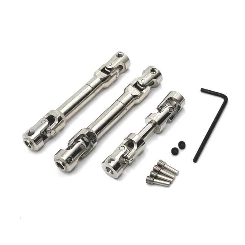 MN128 MN86S Wrangler Babos RC Car Parts Metal Drive Shaft Spline Drive Shaft Cardan Joint